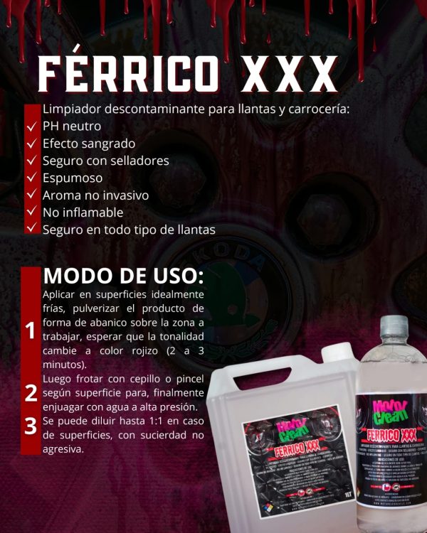 Ferrico XXX 1LT (Descontaminante Efecto Sangrado)
