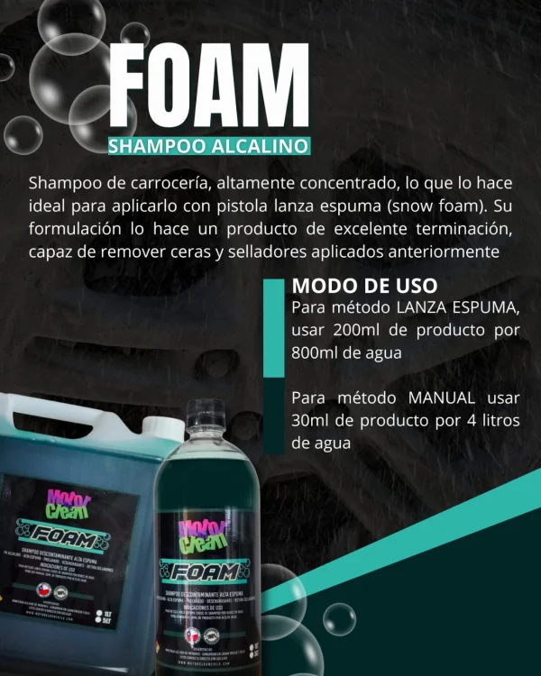 MC Foam (Shampoo Alta Espuma - Remueve Ceras)