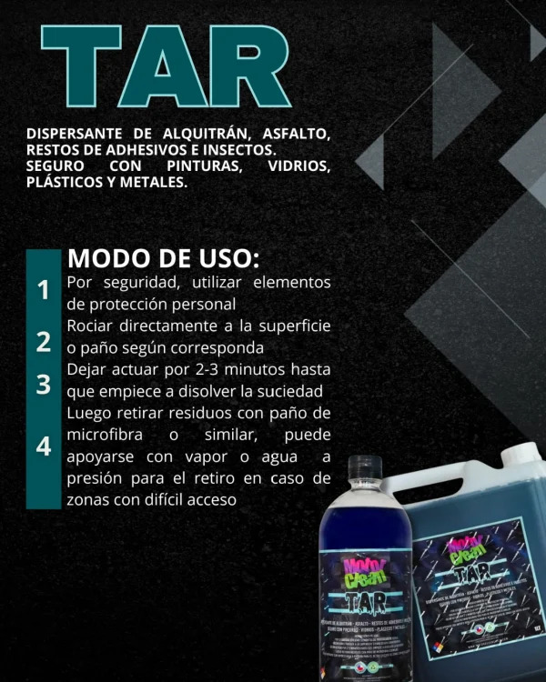 TAR 1LT (Dispersante de Alquitrán - Restos de Adhesivos - Insectos)